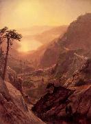 Albert Bierstadt View of Donner Lake, California oil painting artist